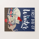 Eerste dag van de winter legpuzzel (Horizontaal)