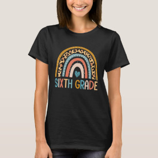 Eerste dag van de zesde klas Regenboog leraar kind T-shirt