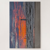 Eerste dag van de zonsondergang van de Herfst Legpuzzel (Verticaal)