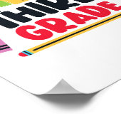 Eerste dag van Hallo derde klas leraar Poster (Hoek)