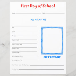 Eerste dag van het schoolinterview Print