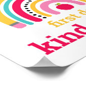 Eerste dag van het schoolteken poster (Hoek)