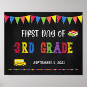 Eerste dag van het schoolteken | Poster van de der (Voorkant)