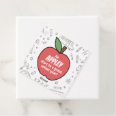 Eerste dag van school appel cadeau label, Terug na Bedankjes Labels (In situ)