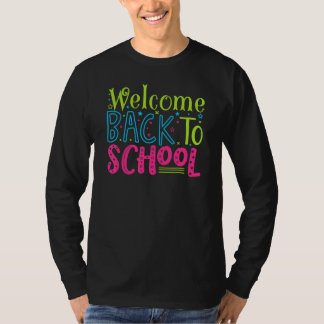 Eerste dag van school Hallo student terug naar sch T-shirt