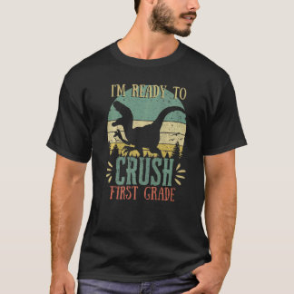 eerste dag van schoolverlating eerste graad terug t-shirt
