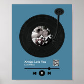 Eerste dansmuziekrecord QR-code Poster (Voorkant)