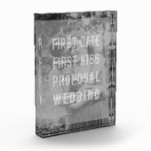 Eerste date eerste kus huwelijksaanzoek speciale d fotoblokken (Links)