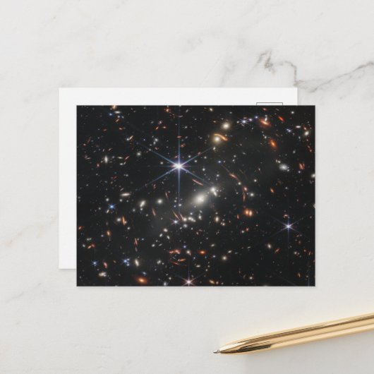 Eerste Deep Field of Universe van James Webb Briefkaart (Voorkant / Achterkant in situ)