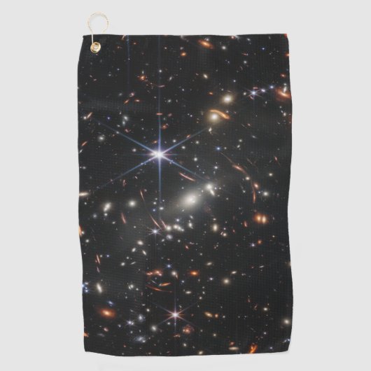 Eerste Deep Field of Universe van James Webb Golfhanddoek (Voorkant)