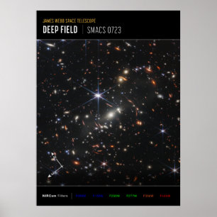 Eerste Deep Field of Universe van James Webb Poster
