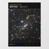 Eerste Deep Field of Universe van James Webb Raamsticker (Vel)