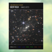 Eerste Deep Field of Universe van James Webb Raamsticker (Vel 3)