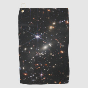 Eerste Deep Field van het heelal van James webb Golfhanddoek