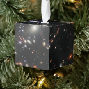 Eerste Deep Field van het heelal van James webb Kubus Ornament