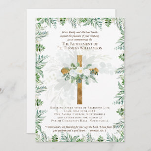 Eerste dominee Deacon Minister Retirement Invites