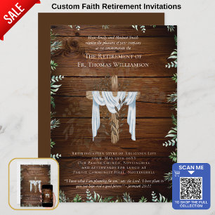 Eerste dominee Deacon Minister Retirement Invites Kaart