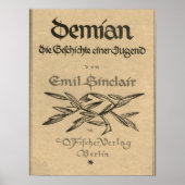 Eerste editie cover van Demian (1919) Poster (Voorkant)