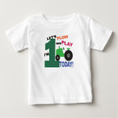Eerste eerste verjaardag - groene tractor ploeg en (Voorkant)