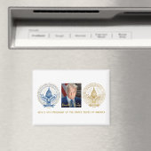 Eerste en tweede inaugurele zegel Donald Trump Magneet (Insitu (Vaatwasser))