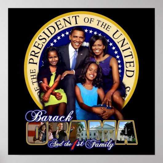 Eerste familie Obama's Poster (Voorkant)