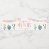 Eerste Fiesta, Mexicaanse eerste verjaardag van de Waterfles Etiket (Enkel label)