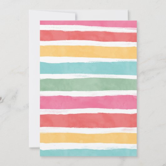 Eerste Fiesta verjaardagsfeest Cactus Uitnodiging (Achterkant)