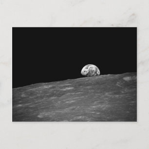 Eerste foto van de aarde van Apollo 8 Briefkaart