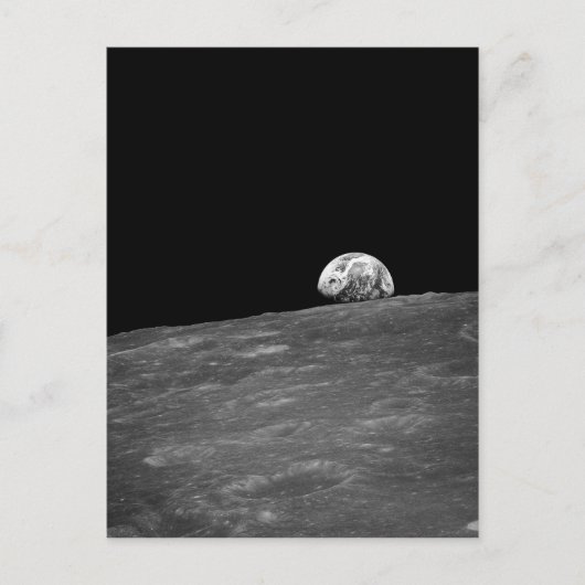 Eerste foto van de aarde van Apollo 8 Briefkaart (Voorkant)