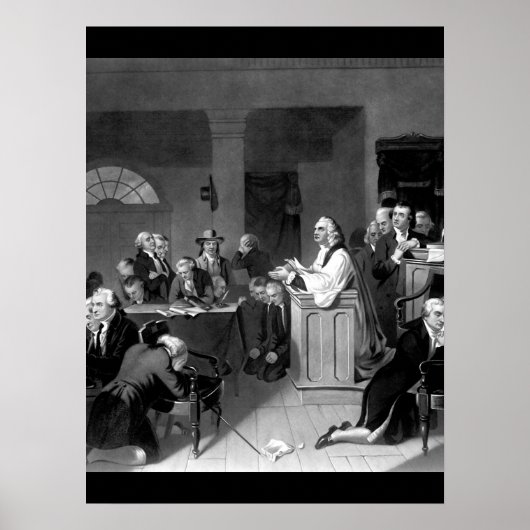 Eerste gebed in het Congres, september _War Afbeel Poster (Voorkant)