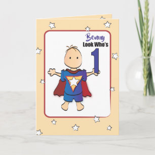 Eerste geboortecaart voor jongen kaart