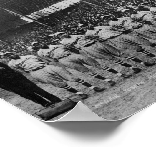 Eerste gekleurde World Series Teams, Game 1, 1924 Poster (Hoek)