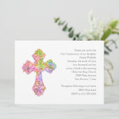 Eerste gemeenschap Abstract met Kruis Kaart (Staand voorkant)