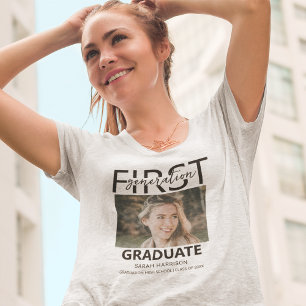 Eerste Generatie Afgestudeerde Foto T-shirt