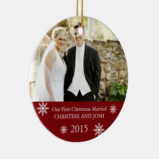 Eerste getrouwde kerst ornament (Rechts)