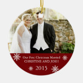 Eerste getrouwde kerst ornament (Voorkant)