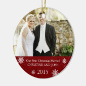 Eerste getrouwde kerst ornament (Links)