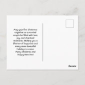 Eerste getrouwde kerstfoto briefkaart (Achterkant)