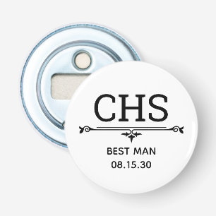 Eerste Getuige Initiaal Button Flesopener