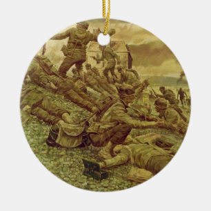 Eerste Golf in Omaha door Ken Riley Keramisch Ornament