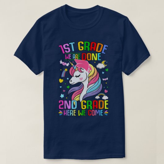 Eerste graad Afstuderen 2e graad Unicorn T-shirt (Design voorkant)