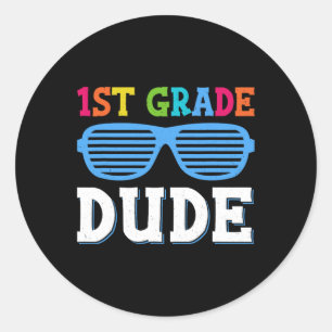 Eerste graad Gast 1ste graad Leerkrachten studente Ronde Sticker