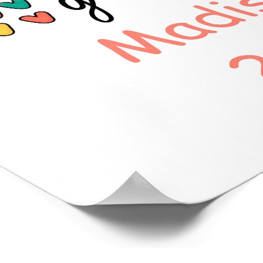 Eerste graad Hallo eerste graad terug naar school  Poster (Hoek)