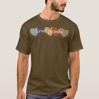 Eerste graad Leerleraar Hart Terug naar school Tea T-shirt