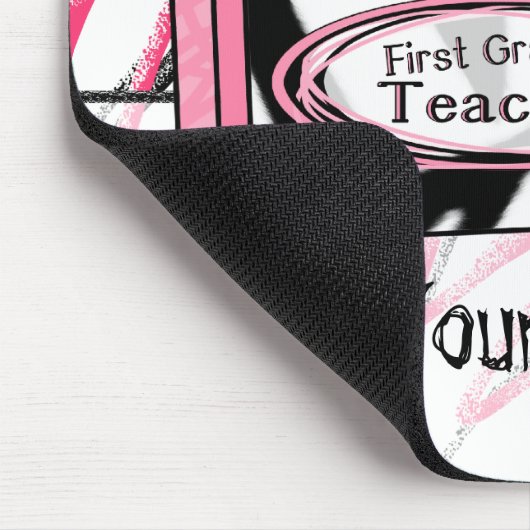 Eerste graad Leerleraar Mousepad - Zebra Print Cra Muismat (Hoek)