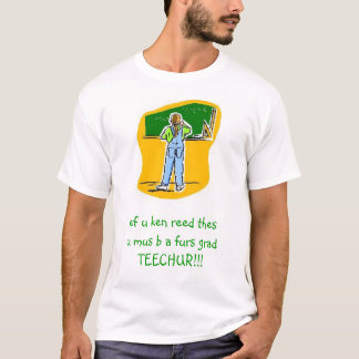 Eerste graad leraar t-shirt