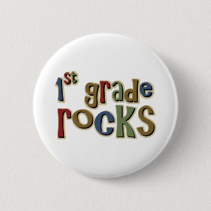 Eerste graad Rocks Ronde Button 5,7 Cm