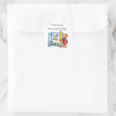 Eerste graad ronde sticker (Tas)