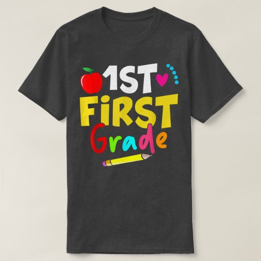 Eerste graad Terug naar schoolleraar T-shirt (Design voorkant)