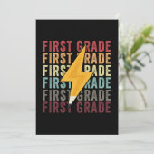 Eerste Grade Lightning Bolt Pencil 1e Grade Kaart (Staand voorkant)